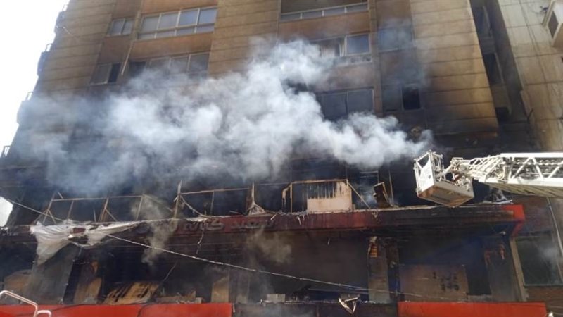 حريق بإحدى محلات