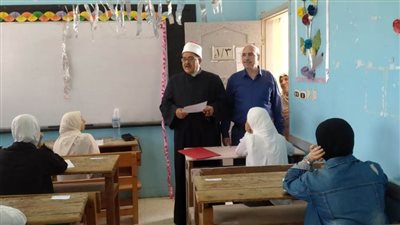 متابعة امتحانات نهاية العام الدراسي للنقل الثانوي الأزهري والقراءات بشمال سيناء