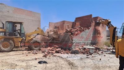 إزالة التعديات على الأراضي الزراعية وأملاك الدولة بكفر الشيخ
