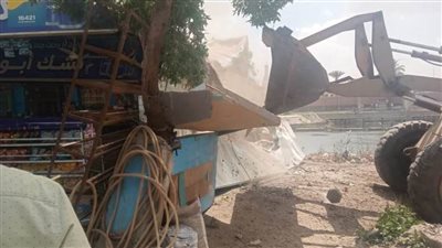 إزالة 183 حالة تعدٍ ضمن حملات الموجة الـــ 21 لإزالة التعديات بالقليوبية 