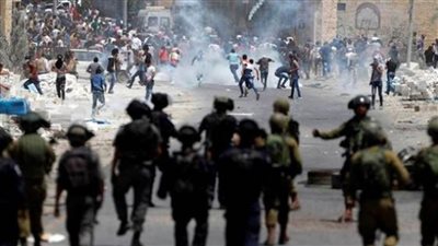 مواجهات بين الفلسطينيين والاحتلال الإسرائيلي بوسط وشمال غرب الضفة الغربية