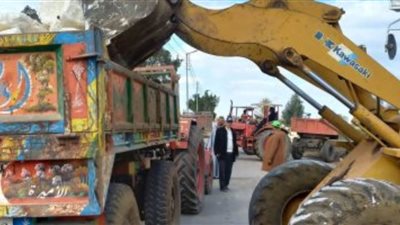 رفع 237 طنًا للمخلفات في حملات مكبرة للنظافة بقرى مركز المحلة الكبرى بالغربية