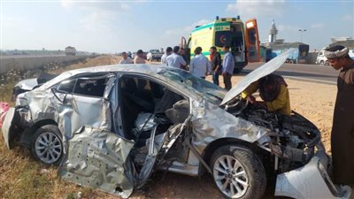 مصرع وإصابة 4 أشخاص في حادثي بالبحيرة