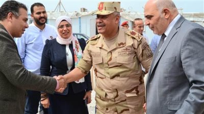 السكرتير العام ومساعد قائد المنطقة الشمالية العسكرية يتابعان مشروعات 