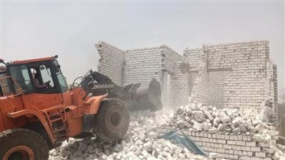 ضمن الموجة 21.. إزالة 5 حالات تعدٍ على أراضٍ زراعية خلال حملة بالمنيا