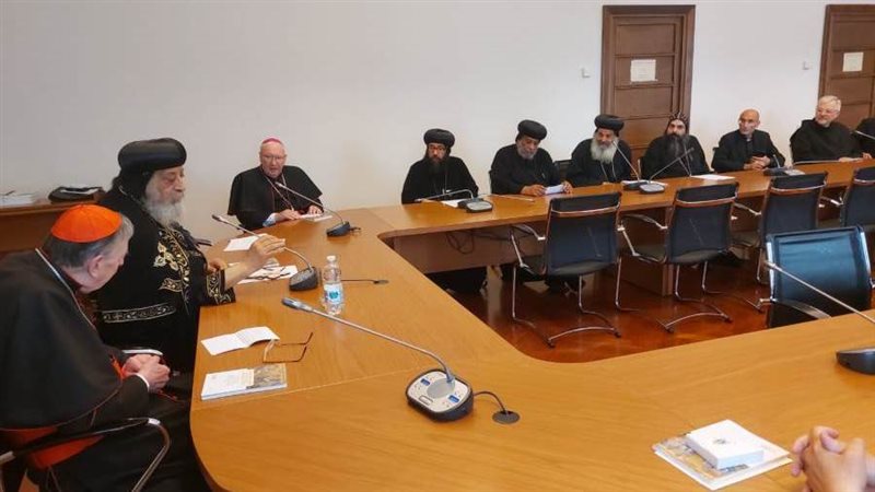 البابا تواضروس أثناء