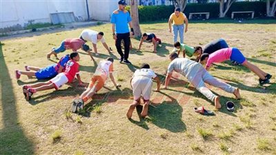 ممارسة الرياضة في الحدائق والمتنزهات العامة بكفر الشيخ