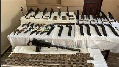 حملة أمنية بدمياط لضبط حائزي الأسلحة النارية والذخائر غير المرخصة