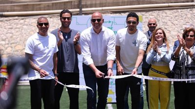 بحضور نجوم الرياضة افتتاح أول ملعب كرة قدم مستدام