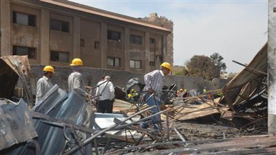 60 ألف جنيه تعويضات من التضامن لمتضرري حريق معرض بني سويف