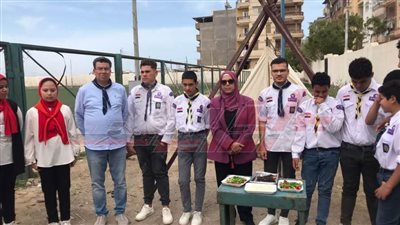 فاعليات المهرجان الكشفي السنوي لعشائر الجوالة بشباب برج البرلس