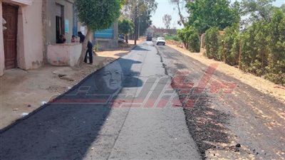 رصف الطرق بعدد من مدن محافظة كفر الشيخ والإنترلوك بمصيف بلطيم