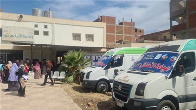 الكشف على 1314 موطنًا فى قافلة طبية بقرية عمر مكرم بالبحيرة