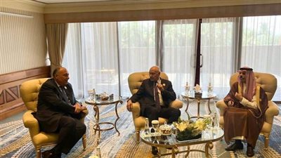 شكري يلتقى وزير الخارجية السعودي على هامش اجتماعات جدة