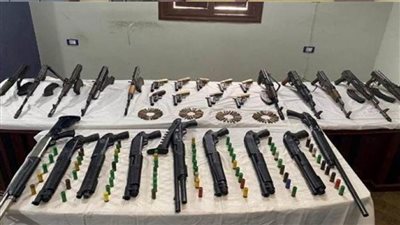 ضبط 34 سلاحا ناريا وتنفيذ 394 حكما قضائيا متنوعا في حملة أمنية بأسيوط