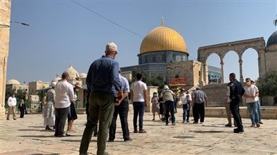 مستوطنون إسرائيليون يقتحمون محيط الأقصى بالتزامن مع صلاة الجمعة