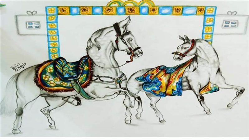 ريشة الفنانة شهد