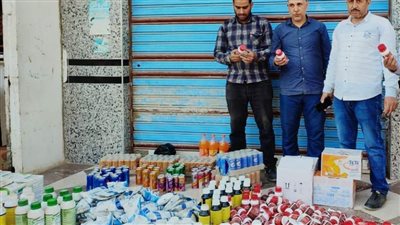 ضبط مبيدات زراعية منتهية الصلاحية في حملة تموينية بالبحيرة 