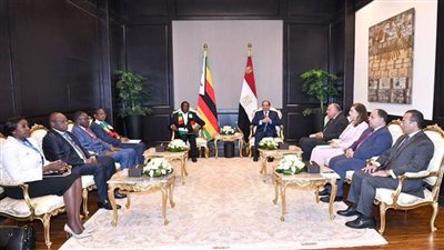 عاجل/ رئيس زيمبابوي: نتطلع لتعزيز التعاون مع مصر في شتى المجالات 