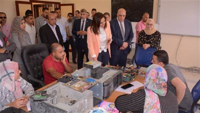 نائب محافظ البحيرة تتفقد مركز التدريب المهني بحوش عيسى 