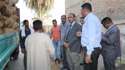 نائب محافظ المنيا يضبط سيارتين محملتين بـ 13 طنًا من محصول القمح