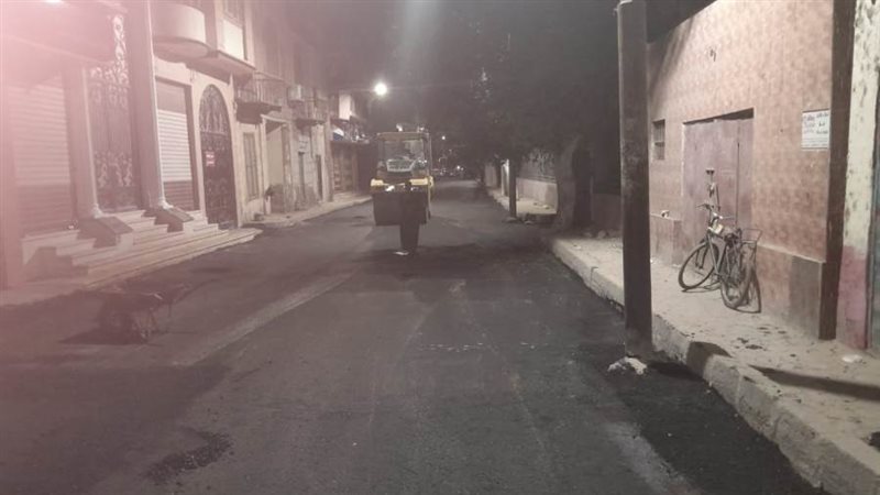 محافظ أسيوط رصف شارعي