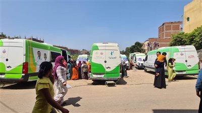 الكشف على1716 مواطنًا في قافلة طبية مجانية بقرية منشأة مهنا بالبحيرة