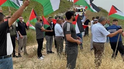 مسيرة في برقة شمال غرب نابلس تنديدا بقرار عودة المستوطنين