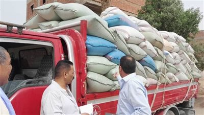 ضبط 32 طنًا من محصول القمح بهدف الاحتكار بمركزي المنيا وبني مزار