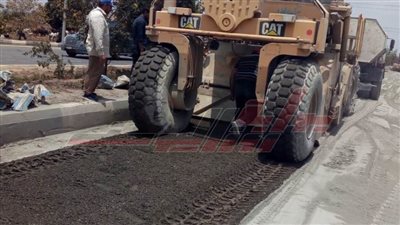 البدء في أعمال رصف مدخل محافظة كفر الشيخ بطول 7 كيلو 