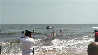 انتشال جثامين 3 شباب توفوا غرقًا بمصيف جمصة 