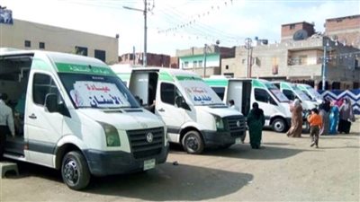 تم الكشف على 3239 حالة مرضية من خلال تنفيذ 8 قوافل علاجية بقرى محافظة الوادي الجديد