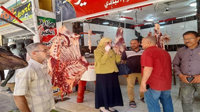 تموين شمال سيناء : المرور على محلات بيع اللحوم بالعريش 