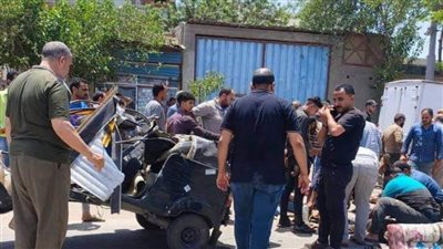 إصابة 4 أشخاص في حادث تصادم توكتوك وسيارة ربع نقل بالدقهلية 