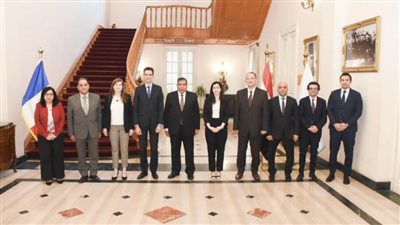 رئيس مجلس الدولة يستقبل المستشار الثقافي الفرنسي لبحث التعاون القضائي والقانوني 