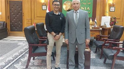 رئيس جامعة المنيا يبحث سبل التعاون ببن هيئة الإسعاف والمستشفيات الجامعية