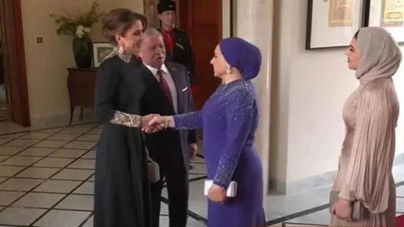 ملك الأردن وقرينته