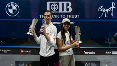 علي فرج ونوران جوهر يستعيدان صدارة تصنيف الإسكواش