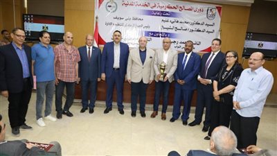 محافظ بني سويف يُكرًم الفائزين والمشاركين في دوري المصالح الحكومية