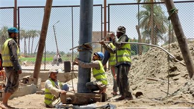 ٩.٦ مليون جنيه لإحلال وتجديد ٣٥ بئر مياه إرتوازي لزيادة كميات المياه المنتجة للمواطنين بسوهاج