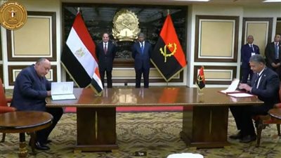 عاجل.. الرئيس السيسي ونظيره الأنجولي يشهدان توقيع عدد من الاتفاقيات بين البلدين