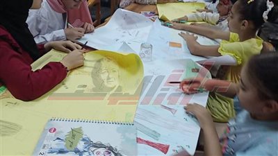 تحرير سيناء بريشة المبدعين الصغار بالمسابقة الفنية في مركز شباب سد خميس