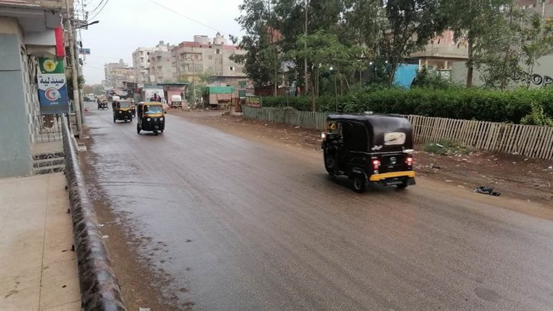 سقوط الأمطار بالدقهلية