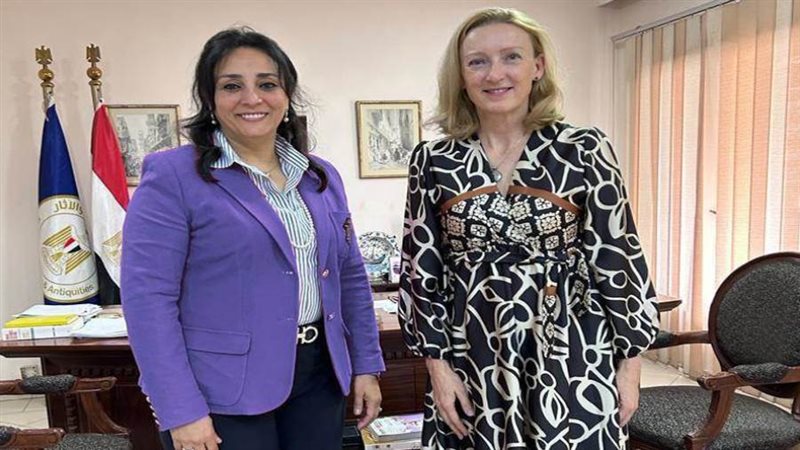 غادة شلبي تلتقي سفراء