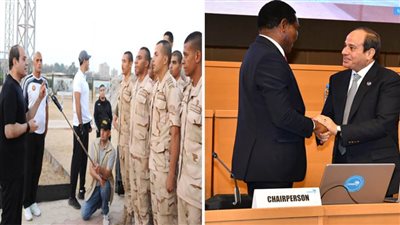 رئيس لا يستريح.. عاد من جولته الإفريقية مساء أمس لجولة تفقدية بالكلية الحربية فجر اليوم