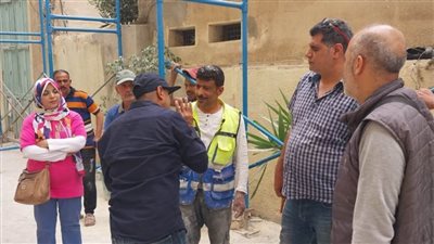 مدير آثار الإسكندرية يتابع أعمال ترميم مسرح سيد درويش بالإسكندرية