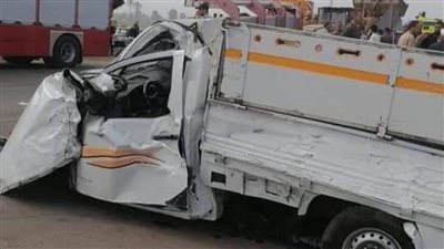 مصرع شخص وإصابة اثنين آخرين في حادث تصادم على طريق رافد جمصة