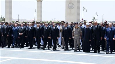  الرئيس السيسي يشارك فى جنازة والدة الدكتور مصطفى مدبولى.. صور