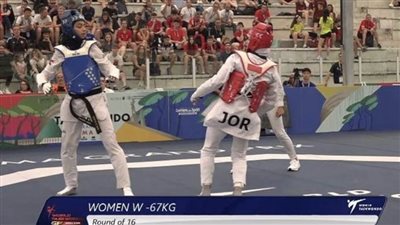 أية شحاتة تتأهل لربع نهائي بطولة الجائزة الكبرى للتايكوندو بروما