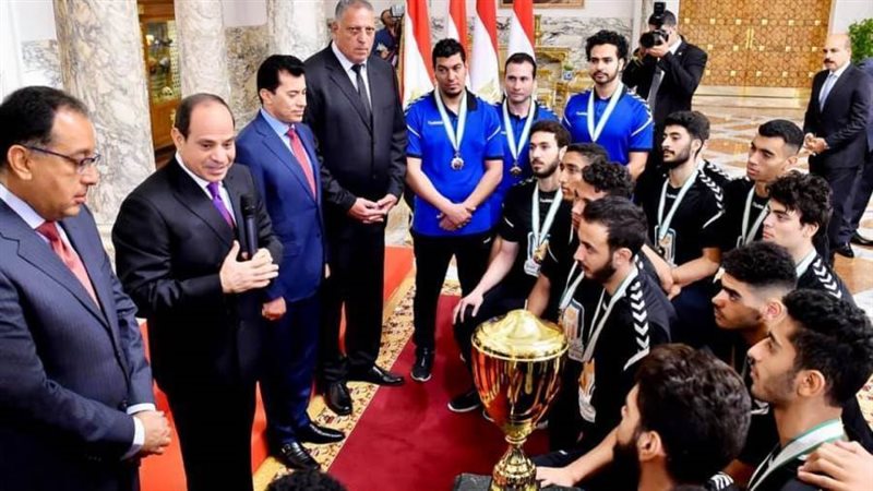 استقبال الرئيس السيسي